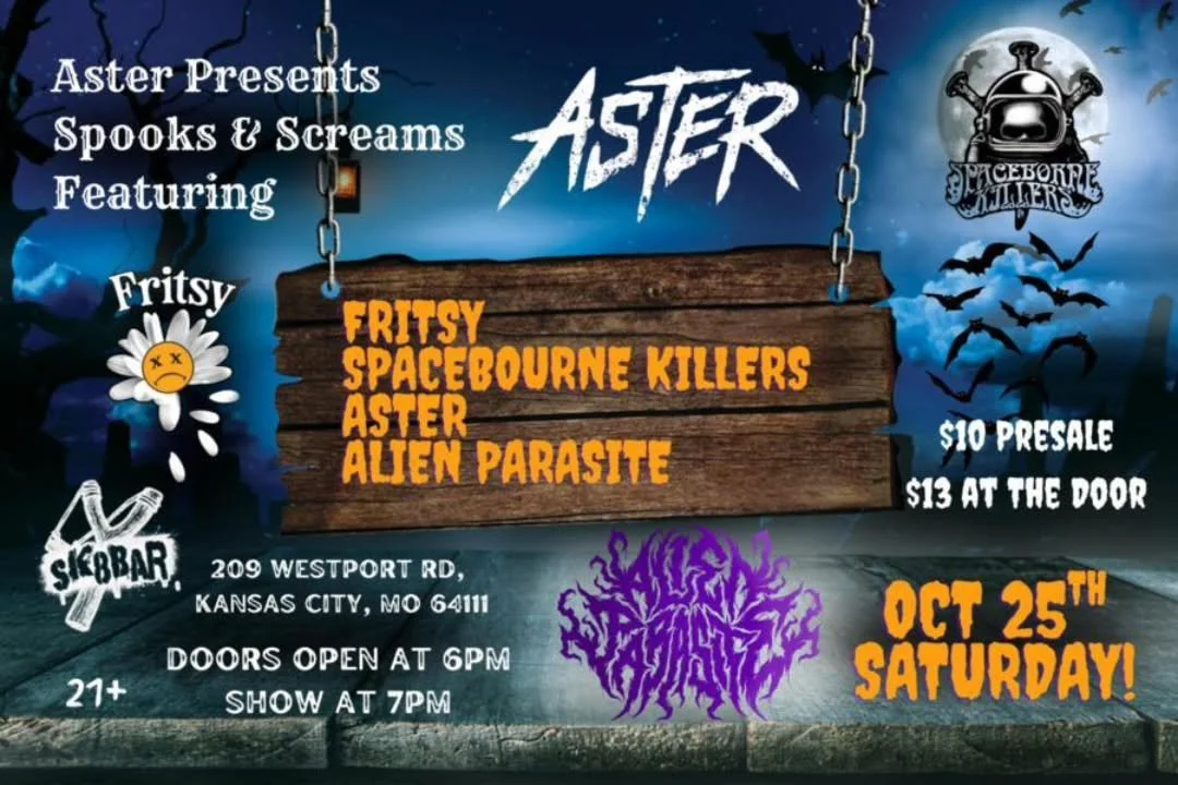 Cool show coming up on October 25th as we close in on Halloween!  Our favorite time of the year.  Come check out these 4 great bands.
