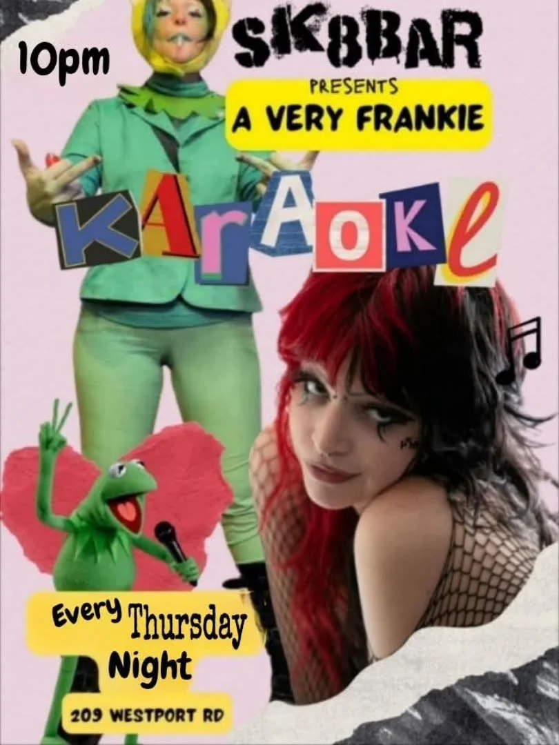 Tonight after the hip hop show we have our Thursday night with A Very Frankie Karaoke!  Come sing your favorite songs.  10pm
