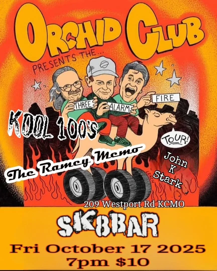 Tonight is the night!! Orchid Club is in town on tour.  Ramey Memo is performing.  Kool 100s  are here.  If you loved the Gutter Buds come see their new project with Osiris fronting.  They are John K Stark.  Excited for this lineup.  4 great bands.  