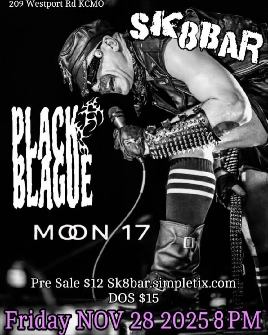 You're not going to want to miss this awesome show!  Plack Blague is coming to Sk8bar!! Moon 17 will join them!  Get tickets presale at www.sk8bar.simpletix.com