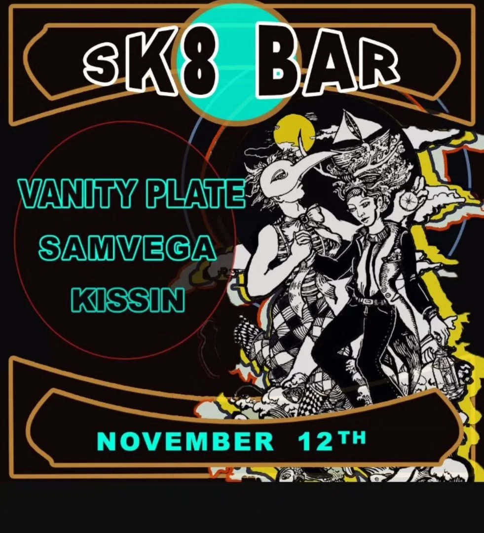 November 12th come out and see touring band Samvega with Vanity Plate and Kissin.  Show starts at 7pm. $10.
