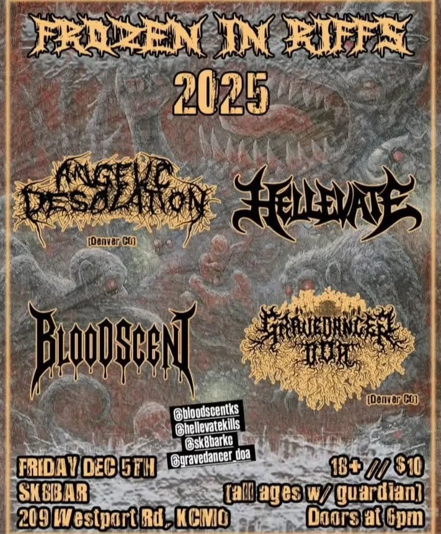 Some awesome metal music coming this  Friday!  4 killer bands!  7pm