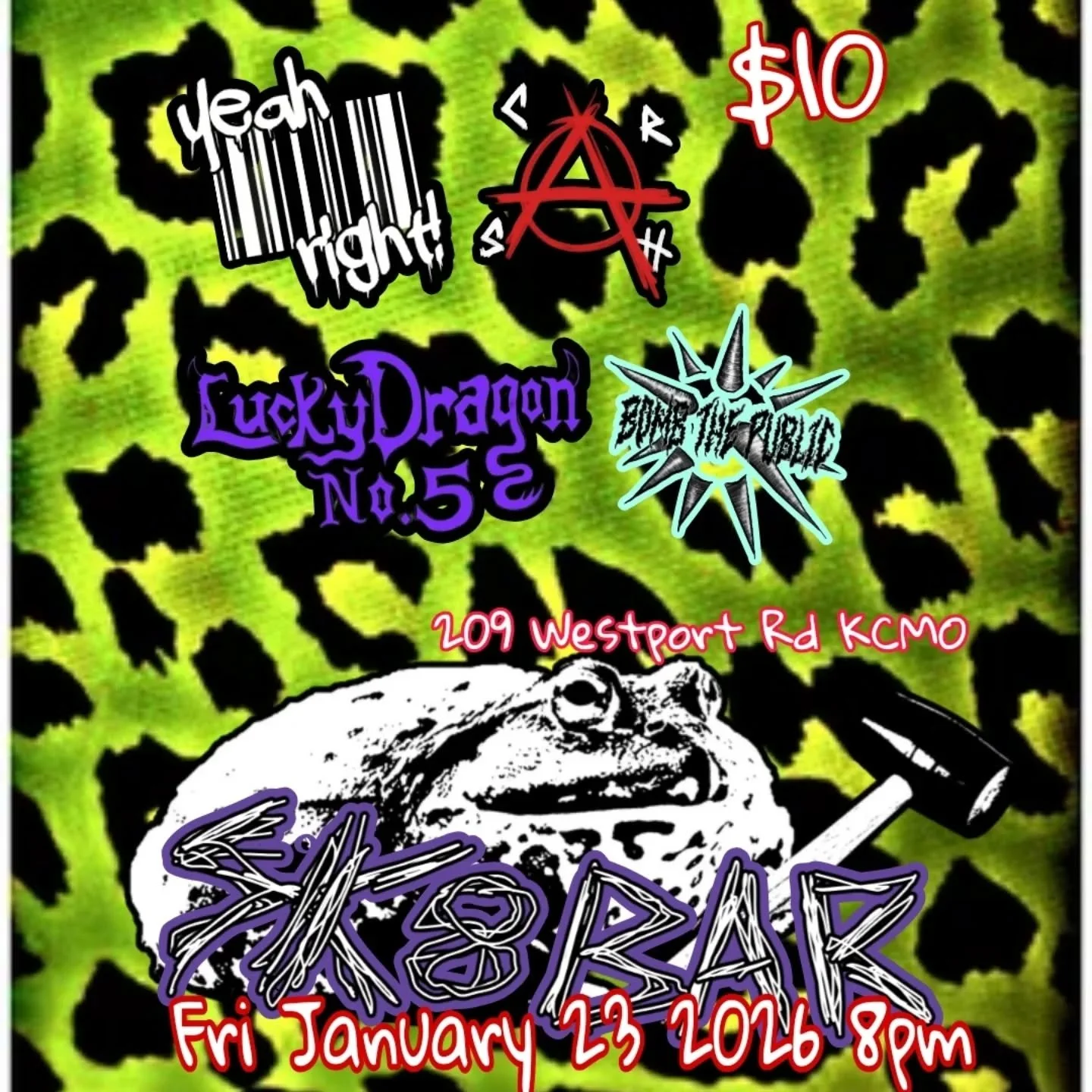 Crazy good punk show this Friday night at 8pm.  Get your pit'n shoes ready.