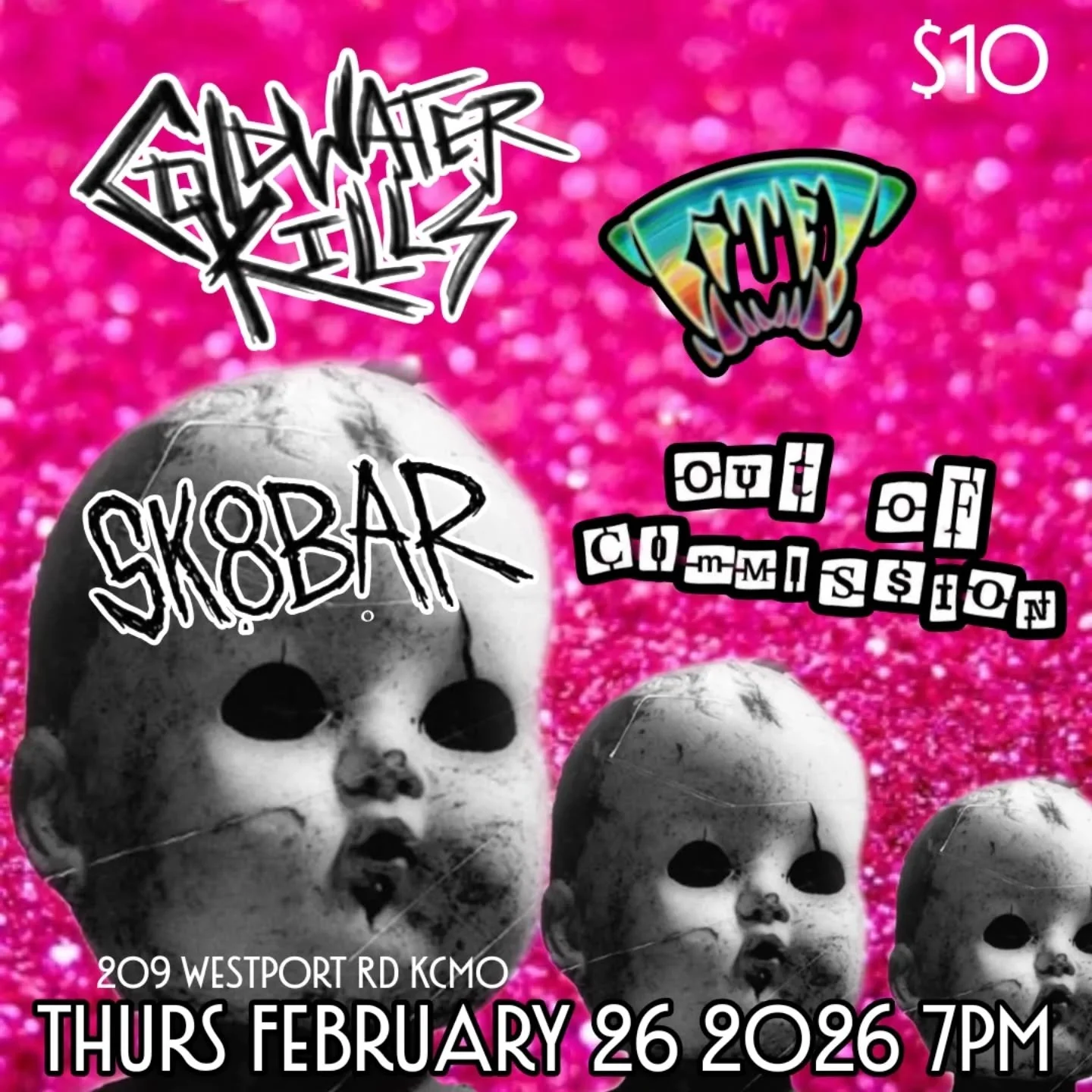 Very cool show coming up February 26 with Coldwater Kills and Bite and Out of Commission!  Check it out.