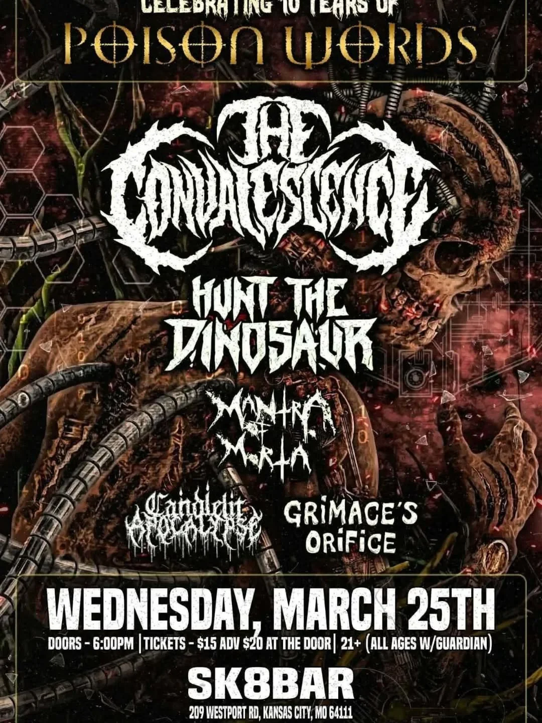 One day left!! Tickets still available at www.sk8bar.simpletix.com!  7pm tomorrow night!! Can't wait for this one.  5 killer bands!