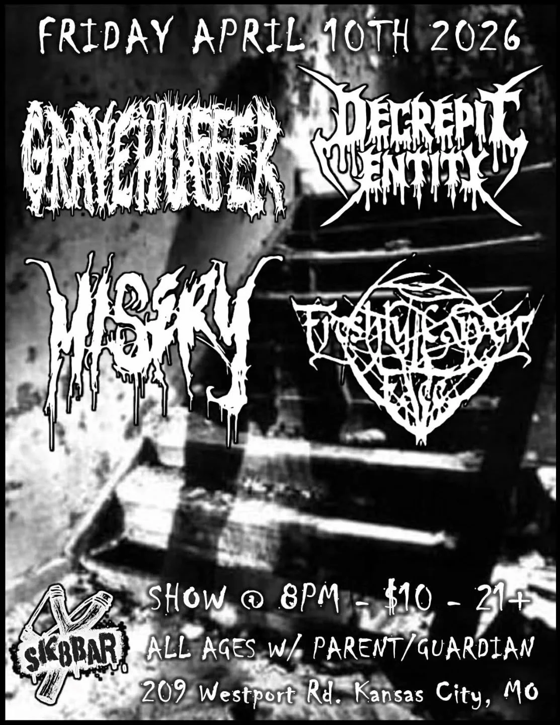 We have an awesome metal lineup coming to Sk8bar Friday!! 4 killer bands.  Should be a fun Friday night.  8pm start.