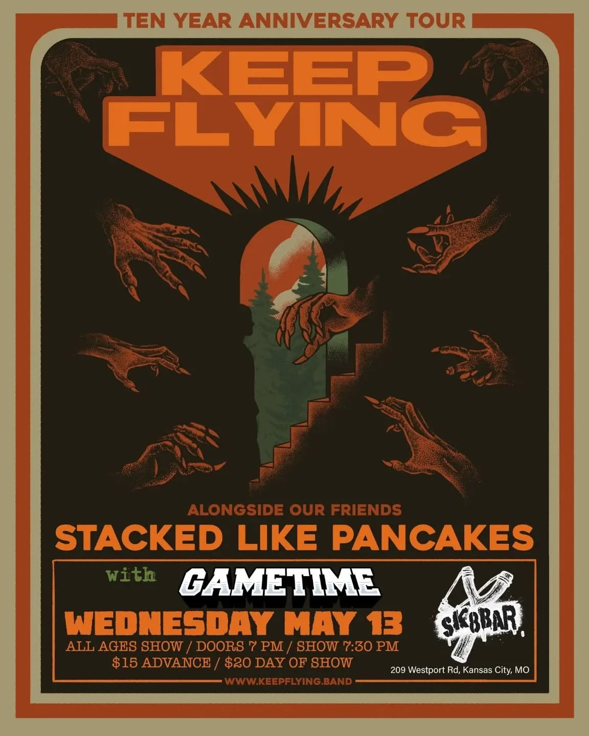 Wednesday May 13th. Keep Flying with Stacked like Pancakes and Game time!!