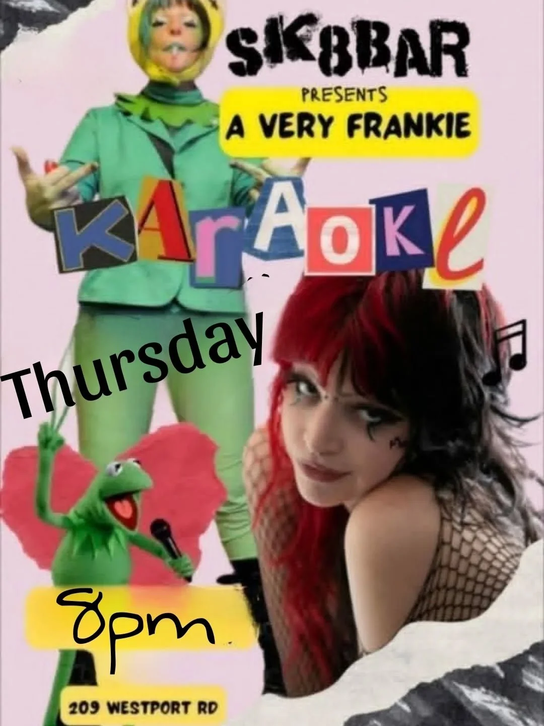 Thursday night karaoke is early this week!  8pm.