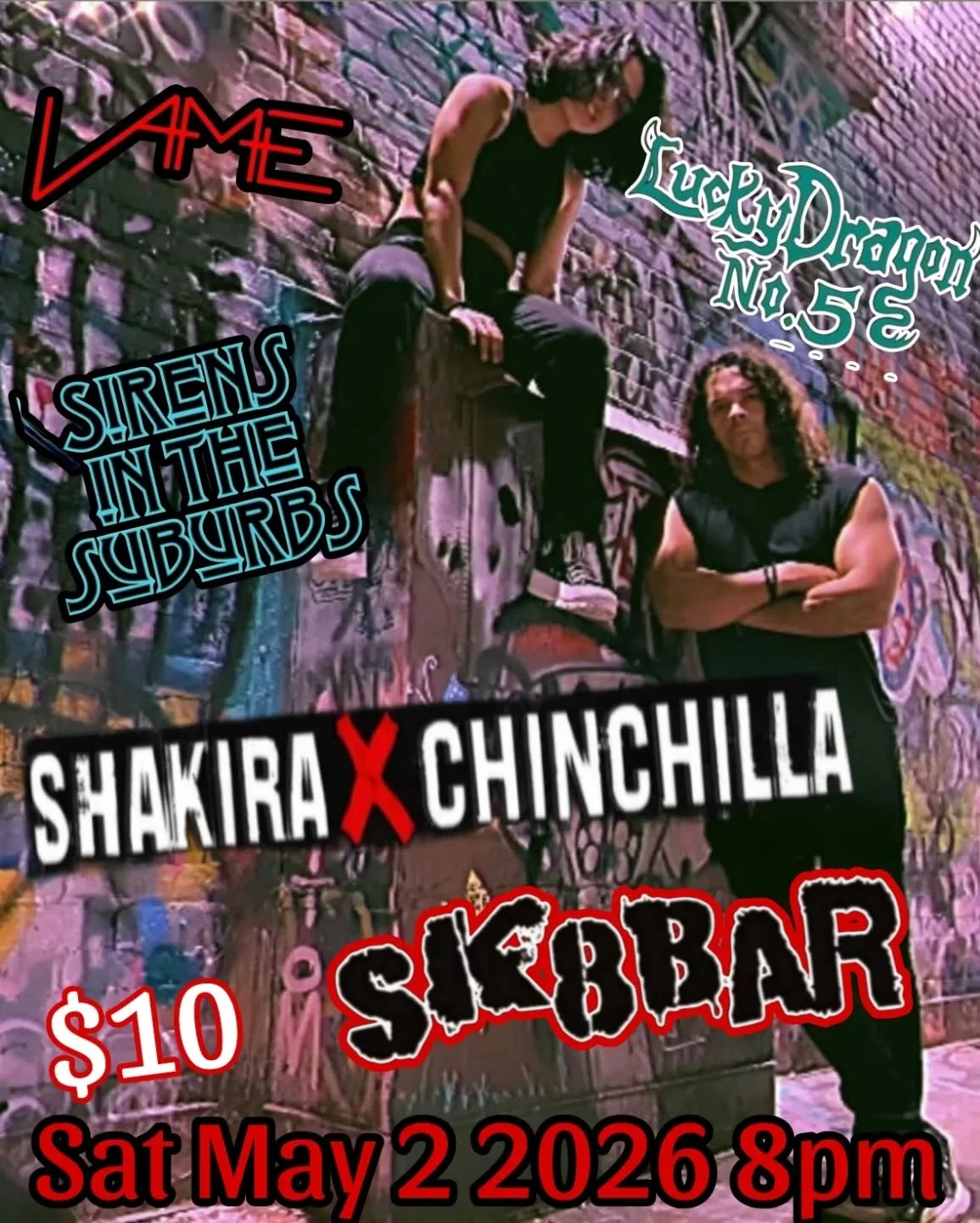 Awesome Saturday show!  Updated flyer.  Come on out!  8pm