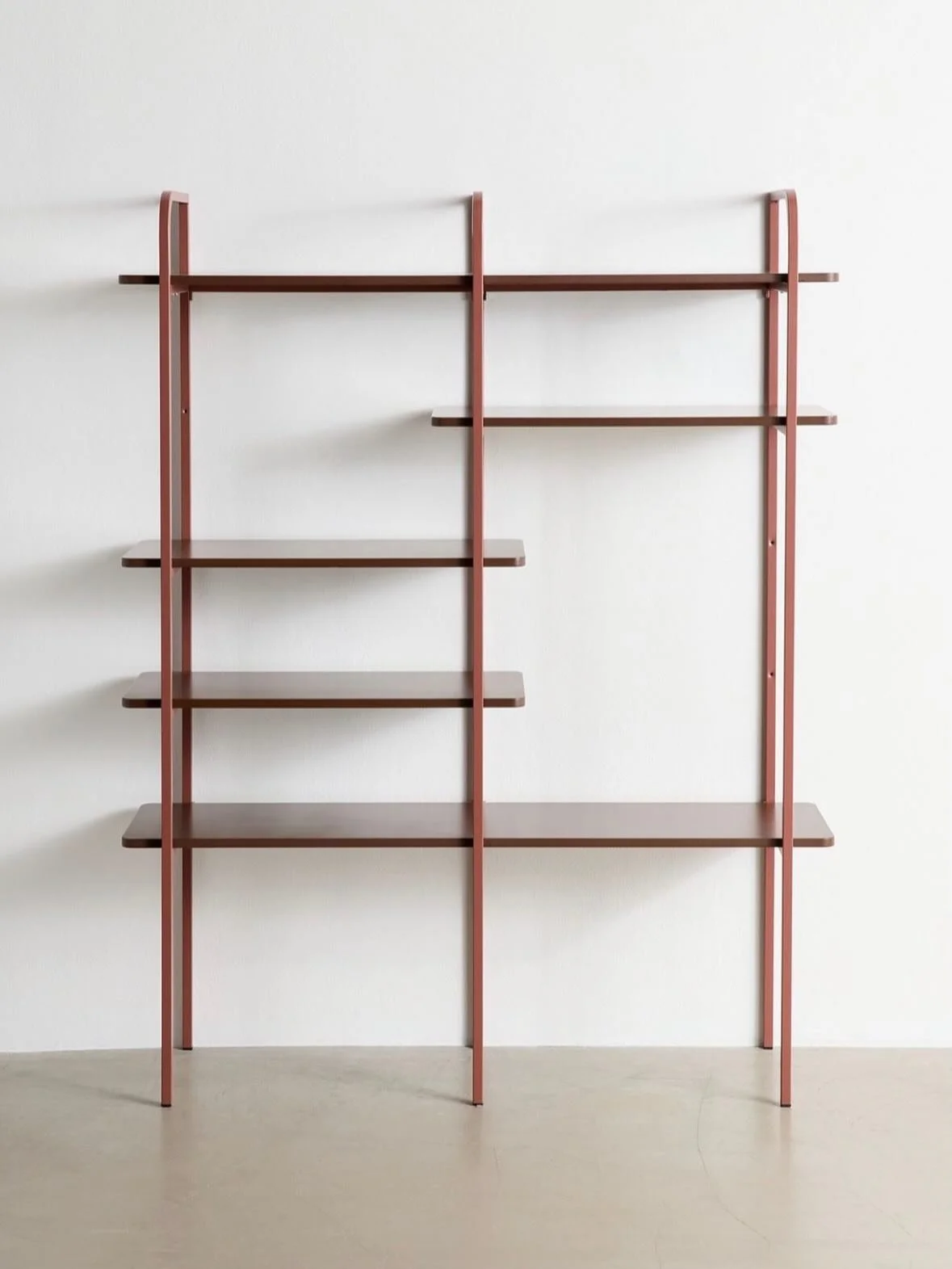 Cam Asymmetrical 5-Tier Iron Bookshelf designed for @urbanoutfittershome 

#urbanoutfitters #furnituredesign  #modularshelf #floatingshelf #modernhomedecor