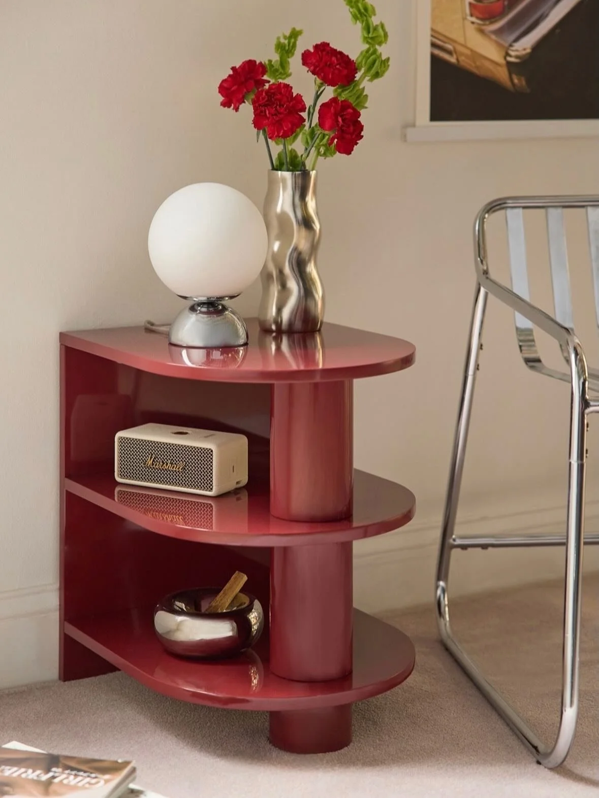 Cam Lacquered 3-Tier Storage Side Table for @urbanoutfittershome
This was the first piece of furniture I designed for UO, so I&rsquo;m really excited to see it out in the world.

#furnituredesign #homedesign #homedecor #productdesign #designer