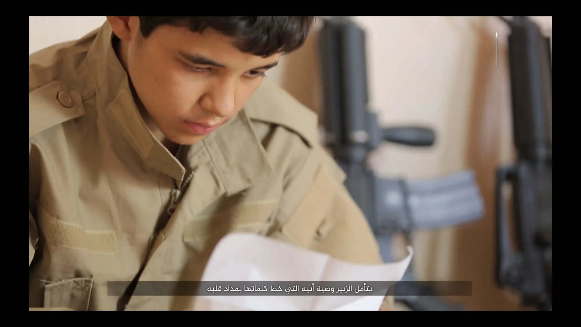 They read his last letter. 