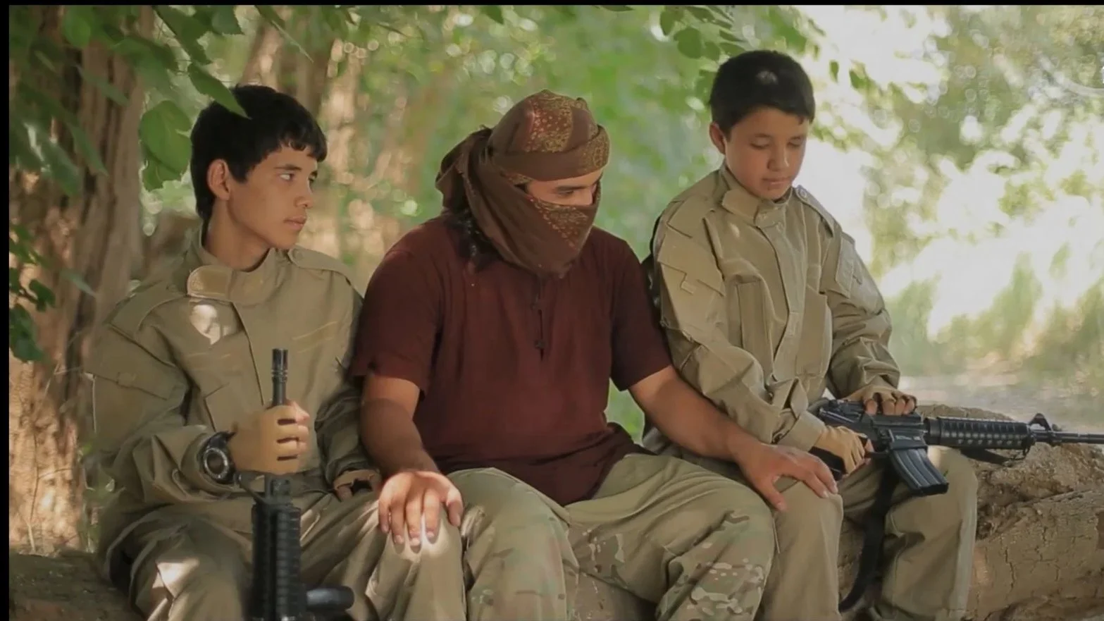 We meet the warrior boys, being told about their father