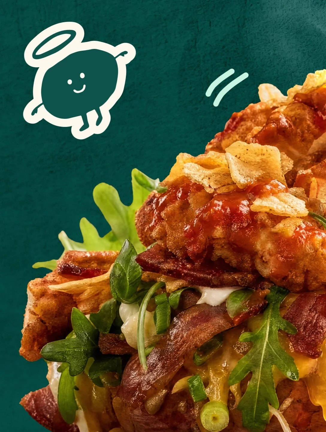 Baked. Buttered. Loaded. 
Just the way we like it.