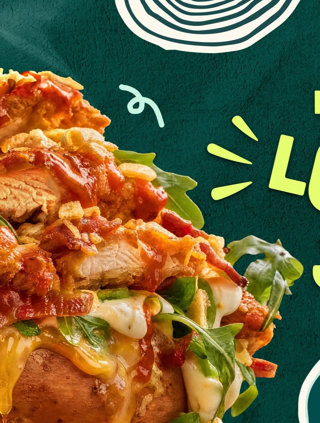 Baked. Buttered. Loaded. 
Just the way we like it.