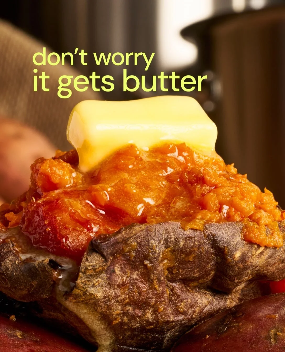 We butter believe it 🧈

#SpudBAR #glutenfree #LoadedSpud