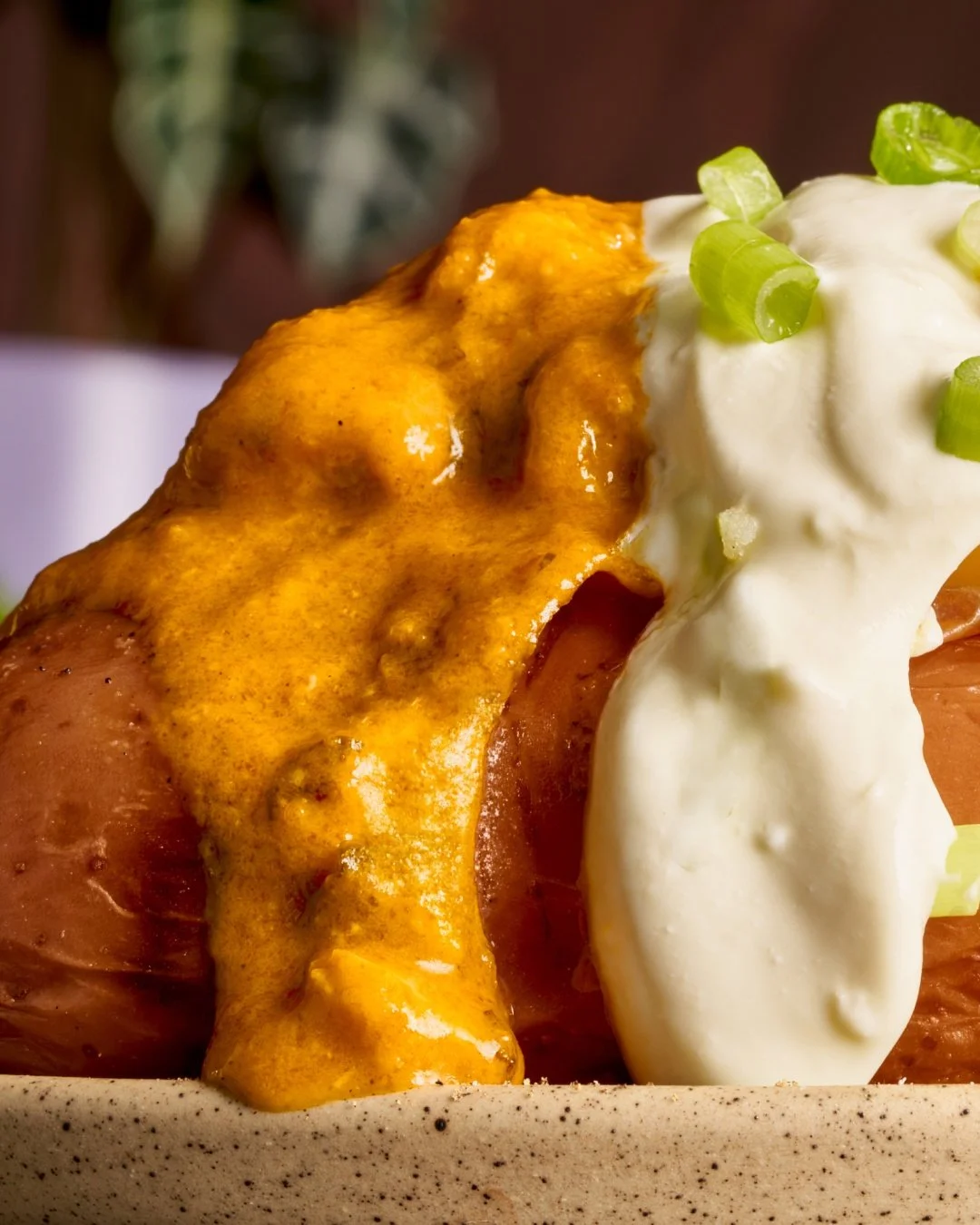 Butter chicken, tzatziki, fully loaded.

#SpudBAR #glutenfree #LoadedSpud