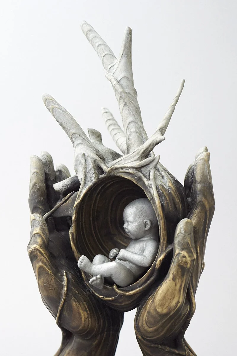 Jun Yan, Sculpture, Art, Bronze, Metal, Ceramic, San Francisco, Bay Area, Artist, Sculptor, Nature, Meditation, Inner strength, Spiritual practice, Buddhism , Peace, tranquility, protection, nuturing energy