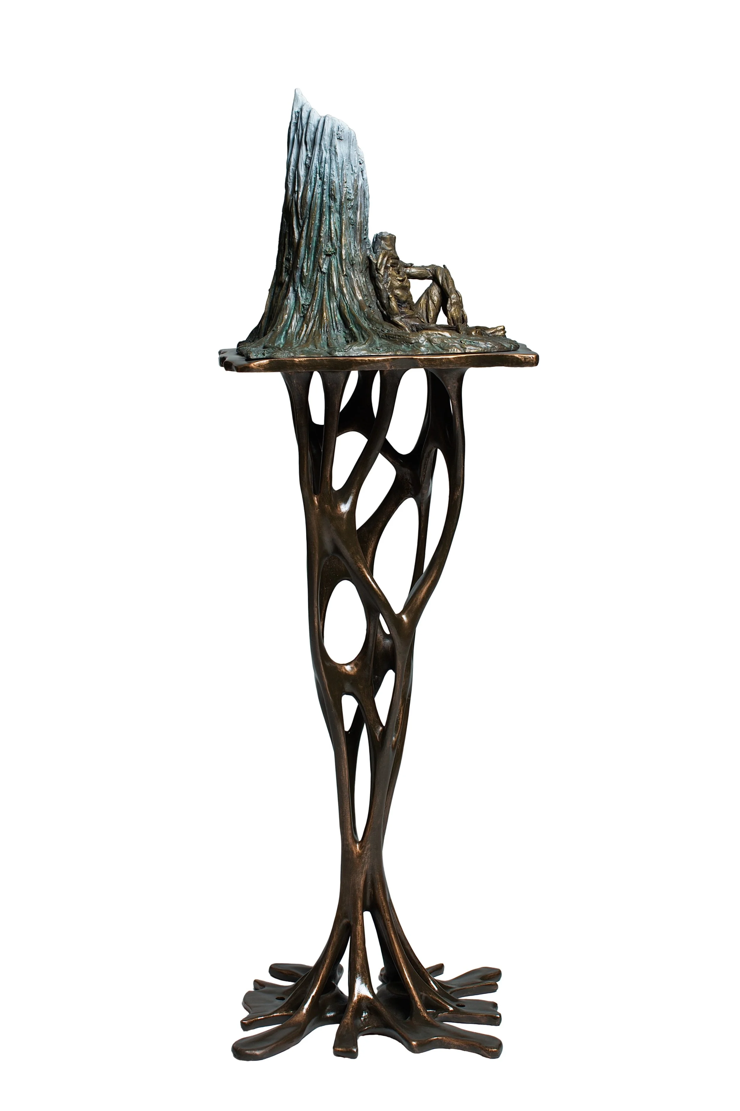 Jun Yan, Sculpture, Art, Bronze, Aluminum, San Francisco, Bay Area, Artist, Sculptor, Nature, Meditation, Inner strength, Spiritual practice, Buddhism , Peace, tranquility