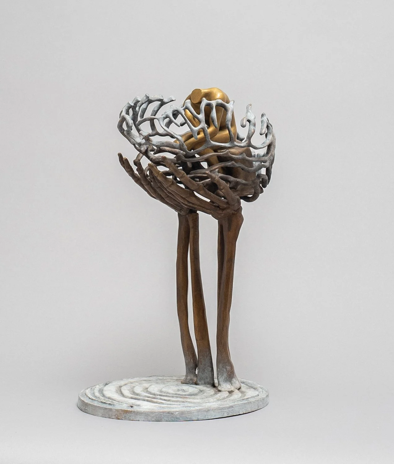 Jun Yan, Sculpture, Art, Bronze, Metal, Ceramic, San Francisco, Bay Area, Artist, Sculptor, Nature, Meditation, Inner strength, Spiritual practice, Buddhism , Peace, tranquility,
