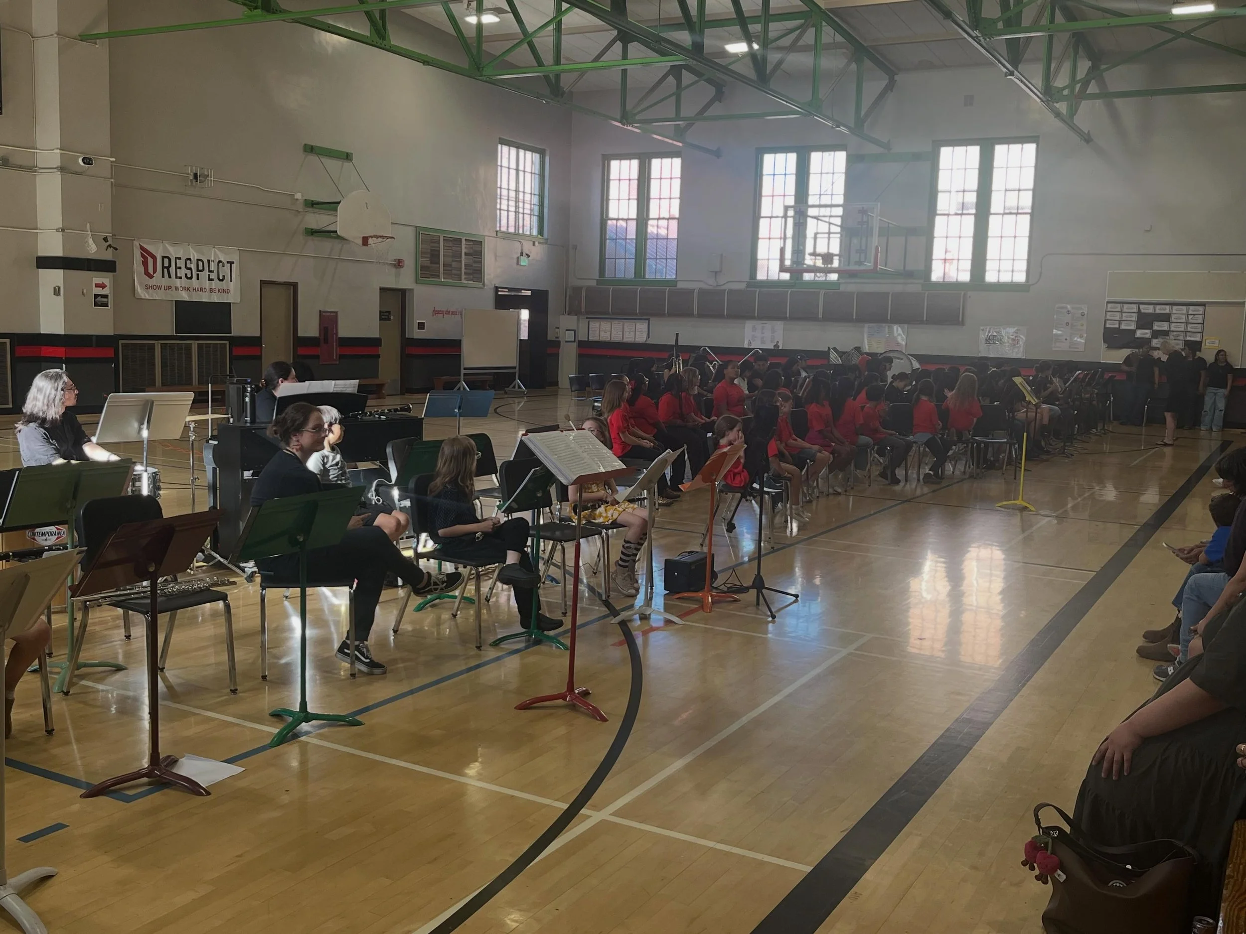 So proud of all our students performing in the spring music concert tonight!!!! 🎶 We&rsquo;ve got choir, Bravo, and our middle school band in the house!