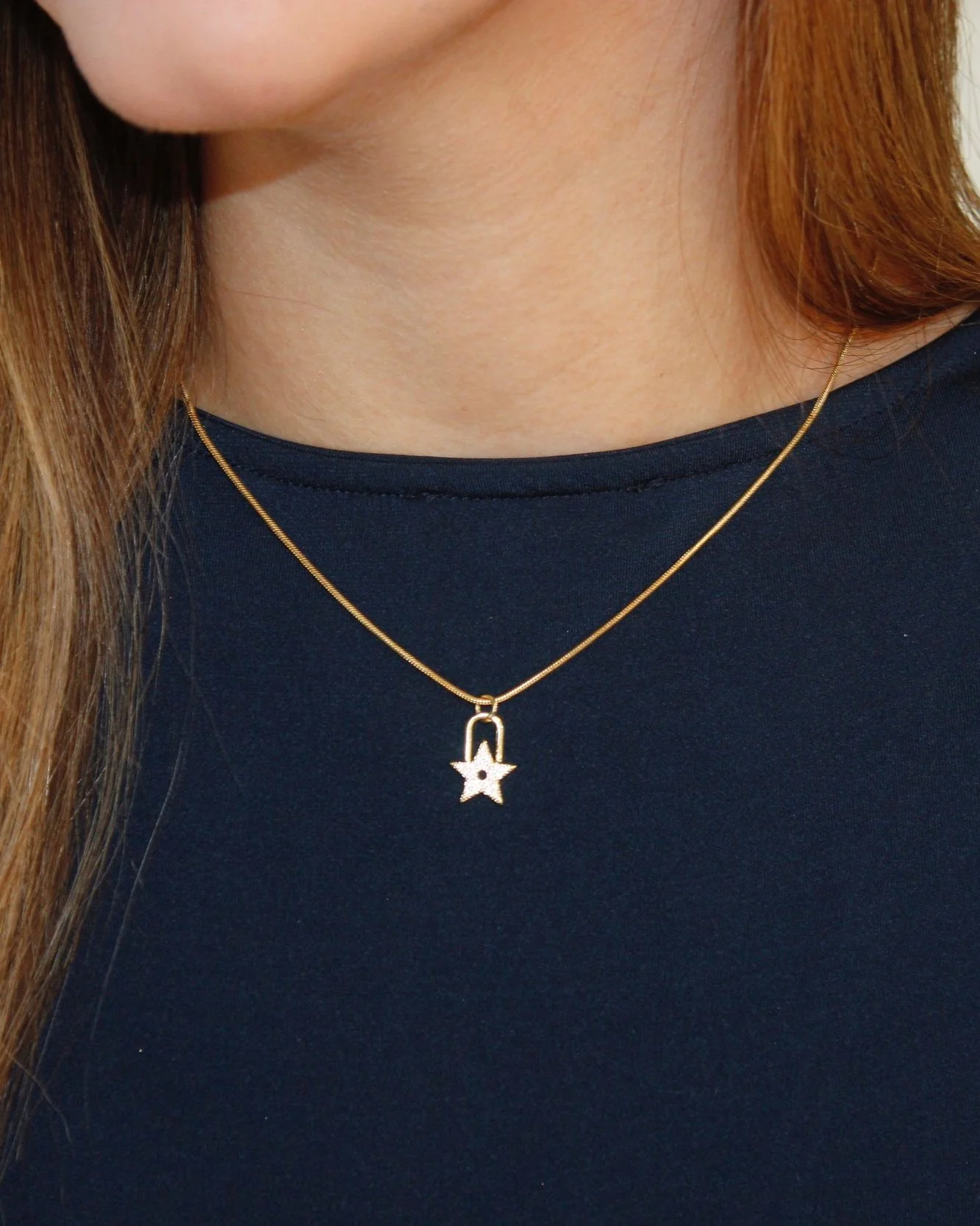 Une Star Gold Filled Necklace