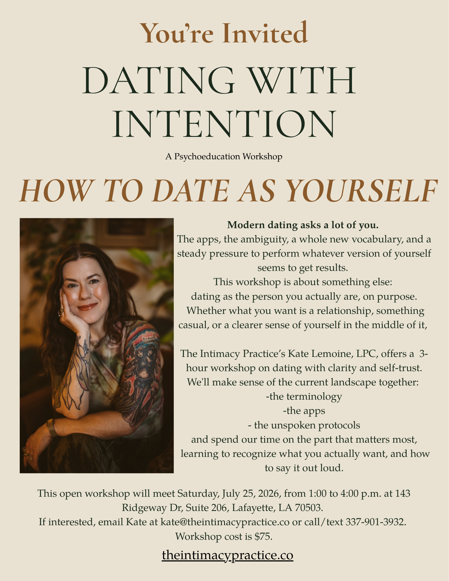 Dating as Yourself