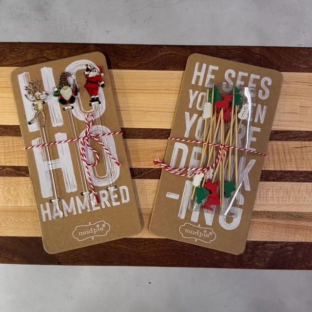 Mudpie Holiday Toothpicks or Holiday Drink Stirrers