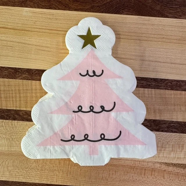 pink xmas tree napkin.jpeg