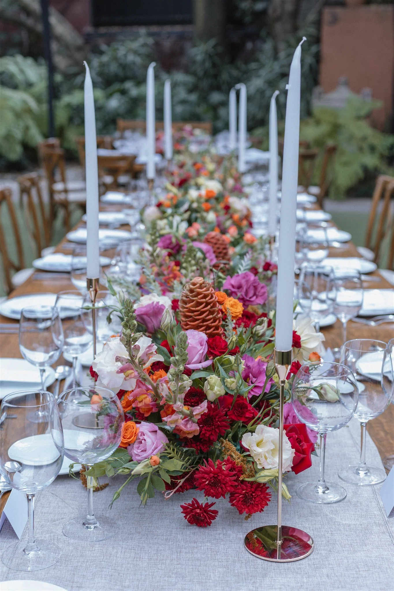 Imperial table setup, weddings in Mexico