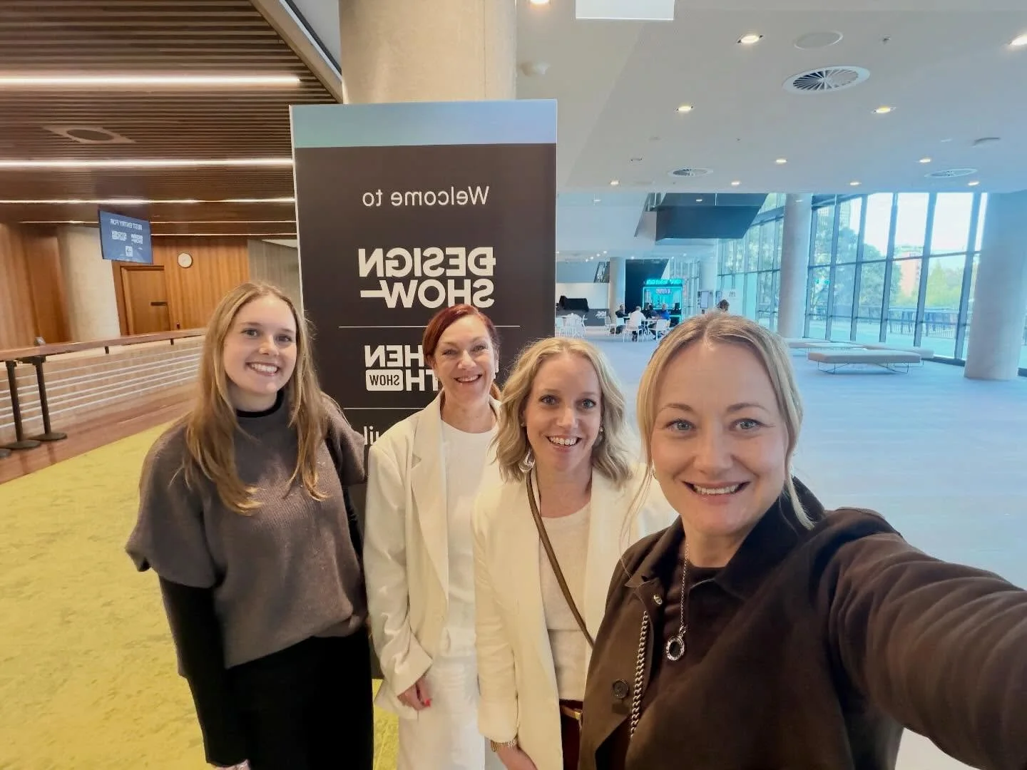 Team Stella at the Design Show! Looking for the newest, Latest and greatest in design 🤎