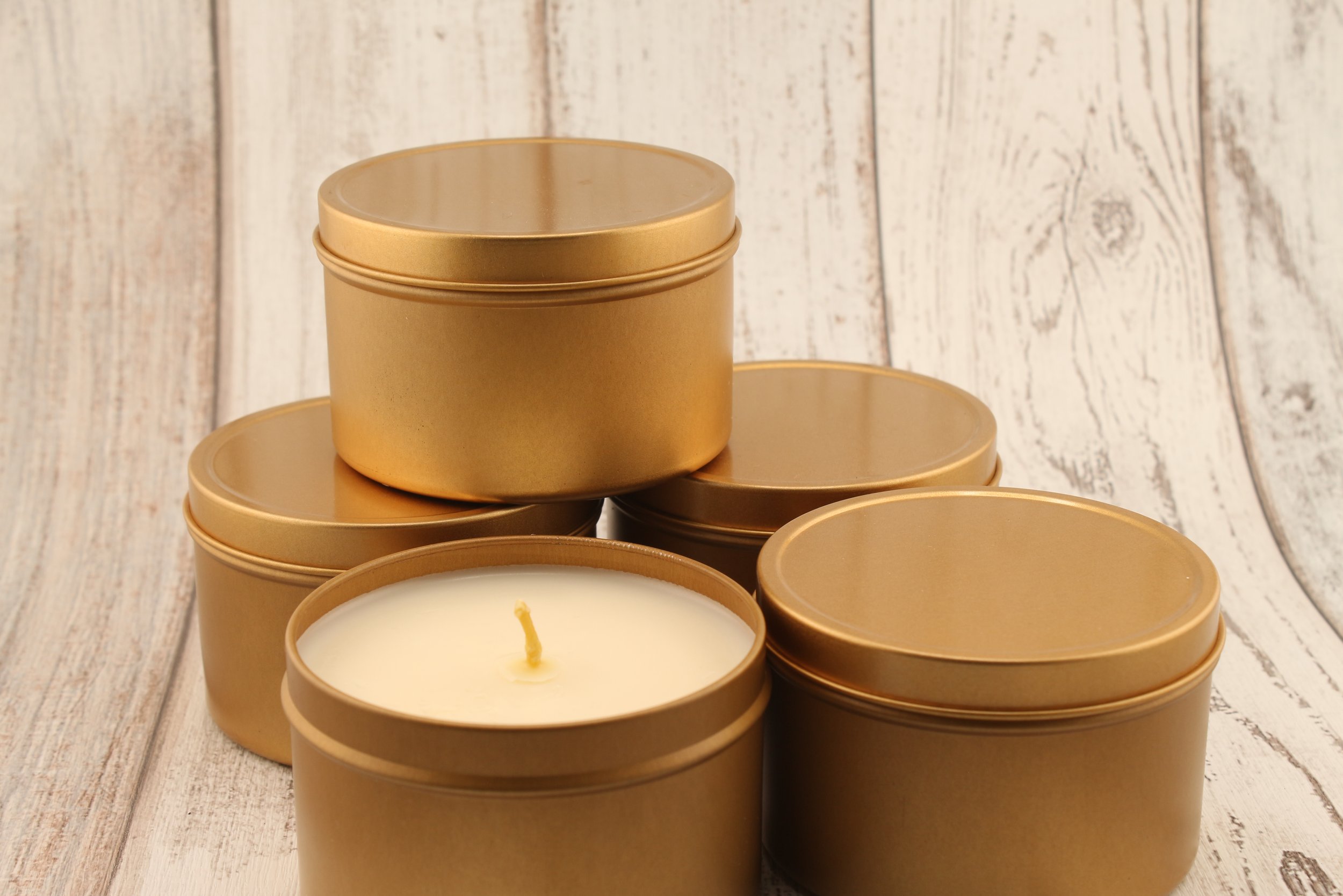 Gold Tin Candle