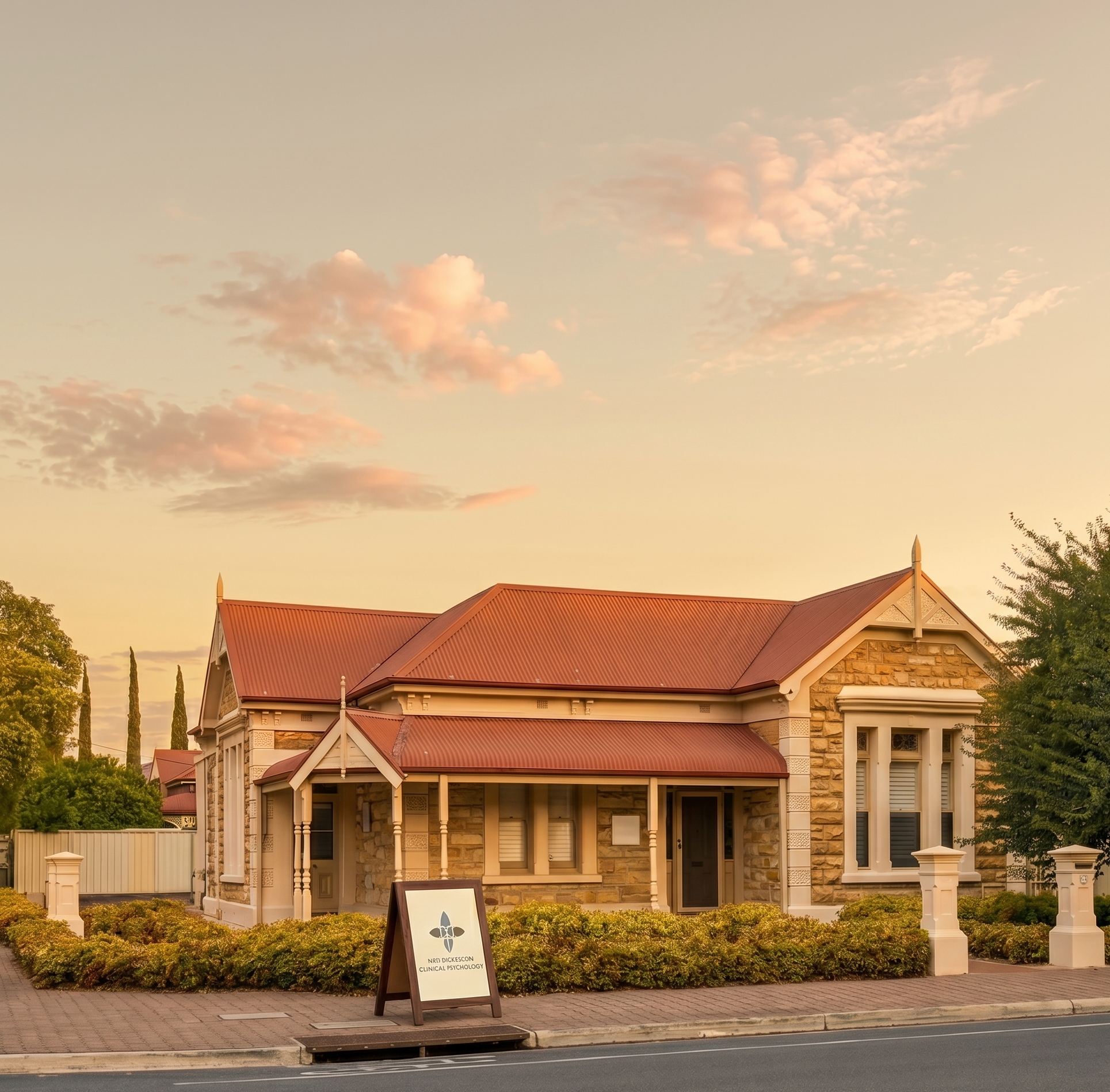 Main entrance of Ned Dickeson Clinical Psychology 55 Prospect Road Adelaide