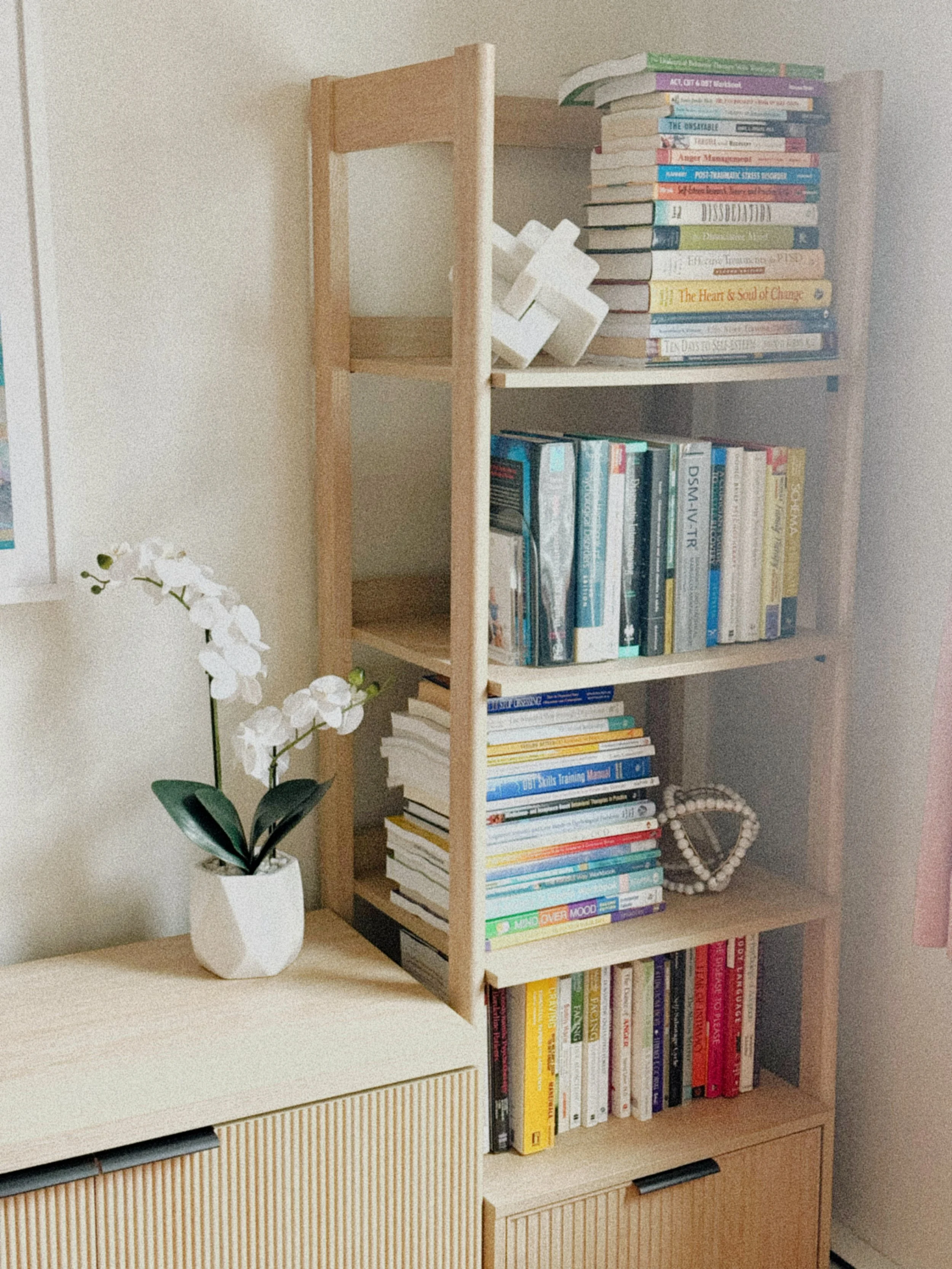 Jennifer VanBeck office bookshelf