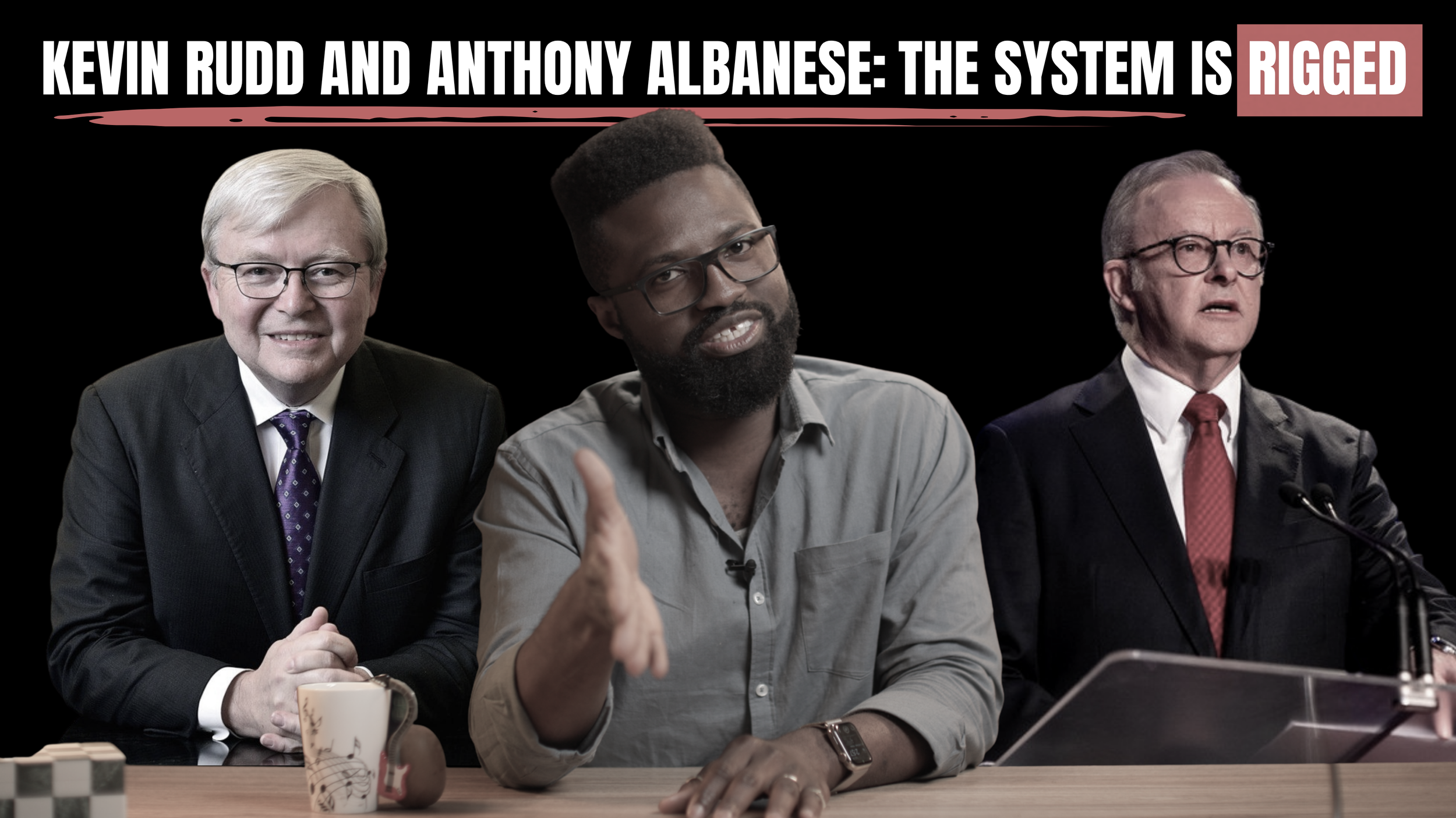 Kevin Rudd and Anthony Albanese