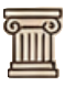 Close-up of a classical column with decorative details