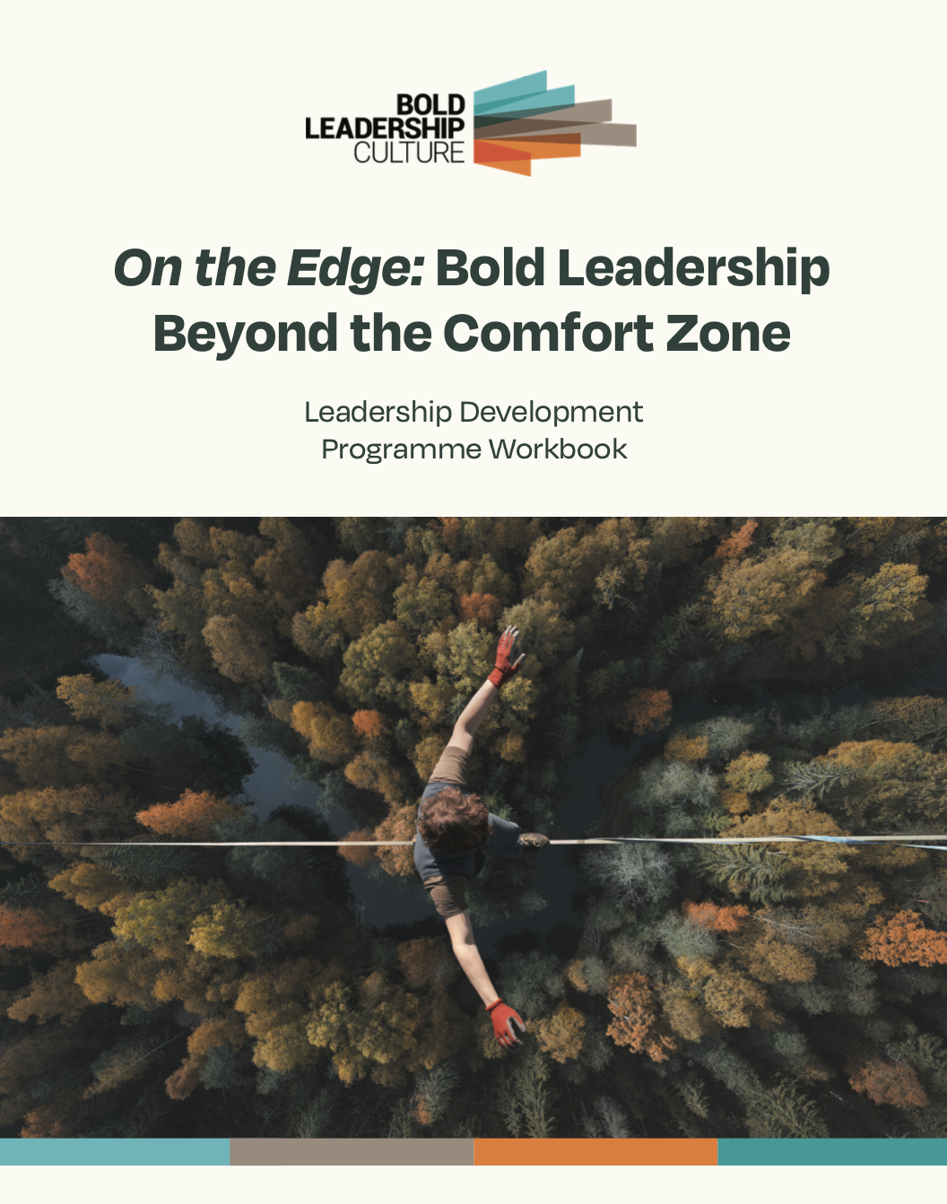 Cover of On the Edge: Bold Leadership Beyond the Comfort Zone programme workbook