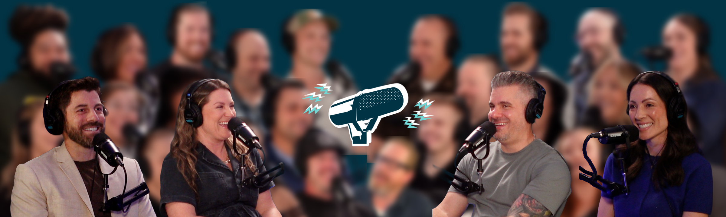 A variety of portrait images of guests on the Where To Get Started Podcast