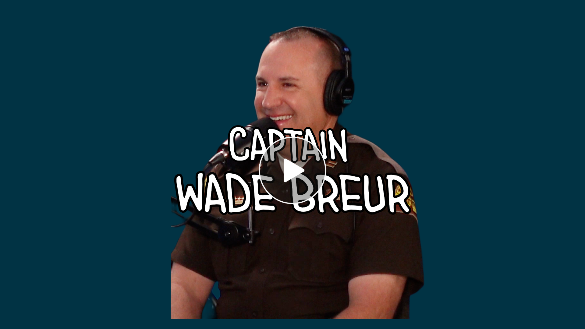 Portrait of Captain Wade Breur in uniform. A Utah Highway Patrol Officer as a guest on the Where to Get Started Podcast.