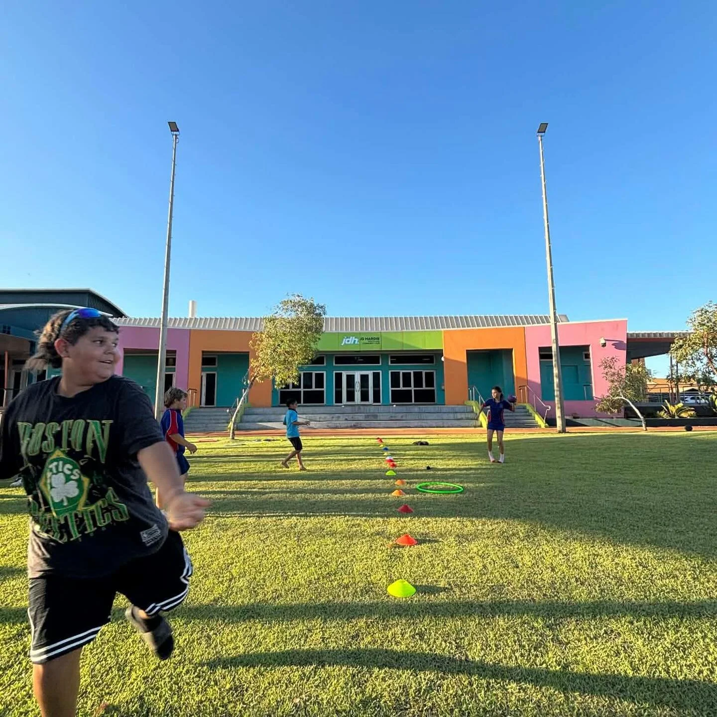 Monday night is Hedland night! 💥 Each week during the school term our team runs highly engaging (and sometimes competitive 🤣) Game On! activities with local youth 💪🏽 Sessions aim to provide structure, mentoring and build a sense of community - al