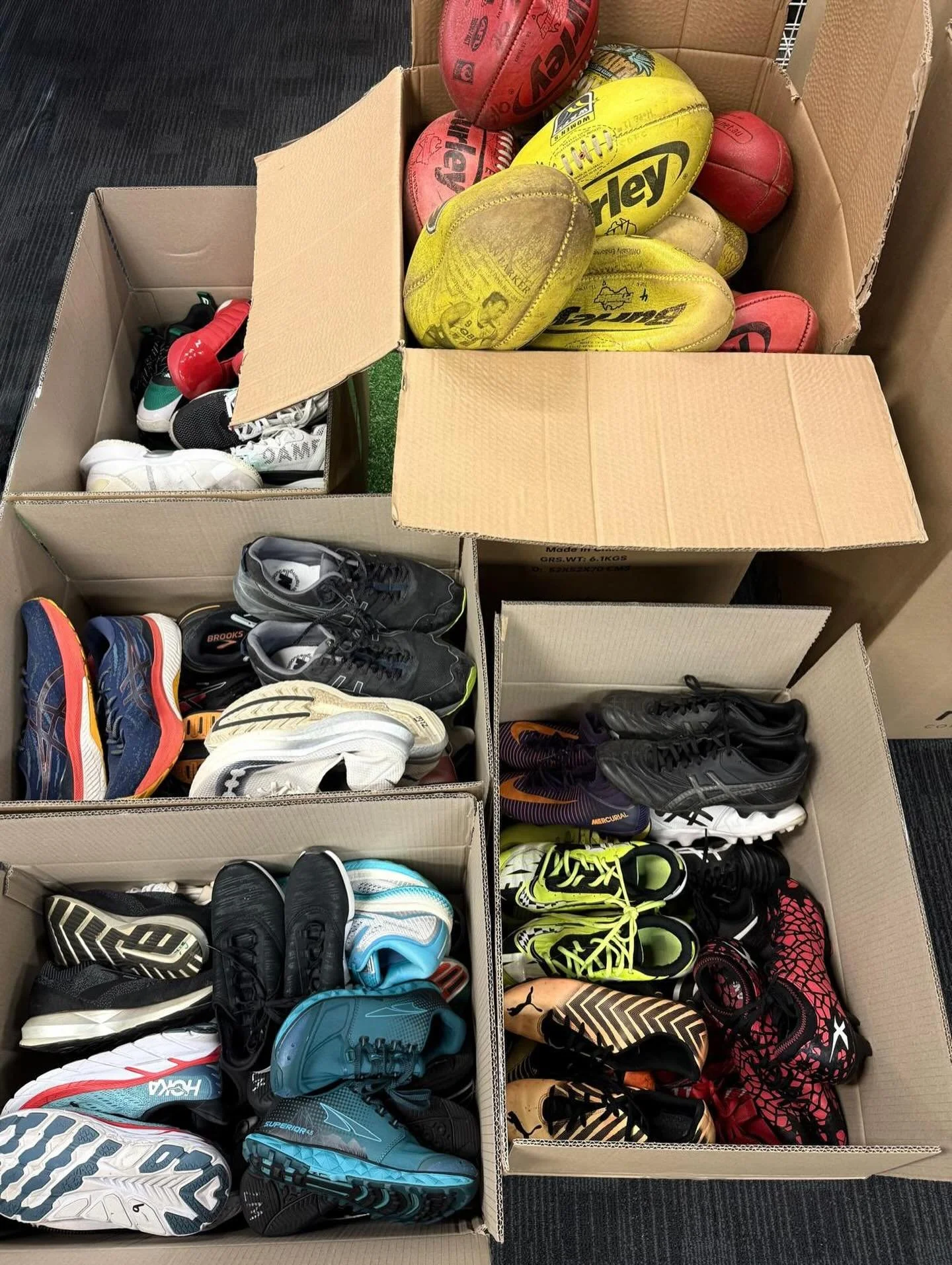Earlier this year we had the pleasure of donating this haul of pre-loved sports equipment to @wapcyc in Bunbury ✌🏽 This equipment will be used throughout their various youth programs, helping more young people to join in the fun 🤩 A big thank you t