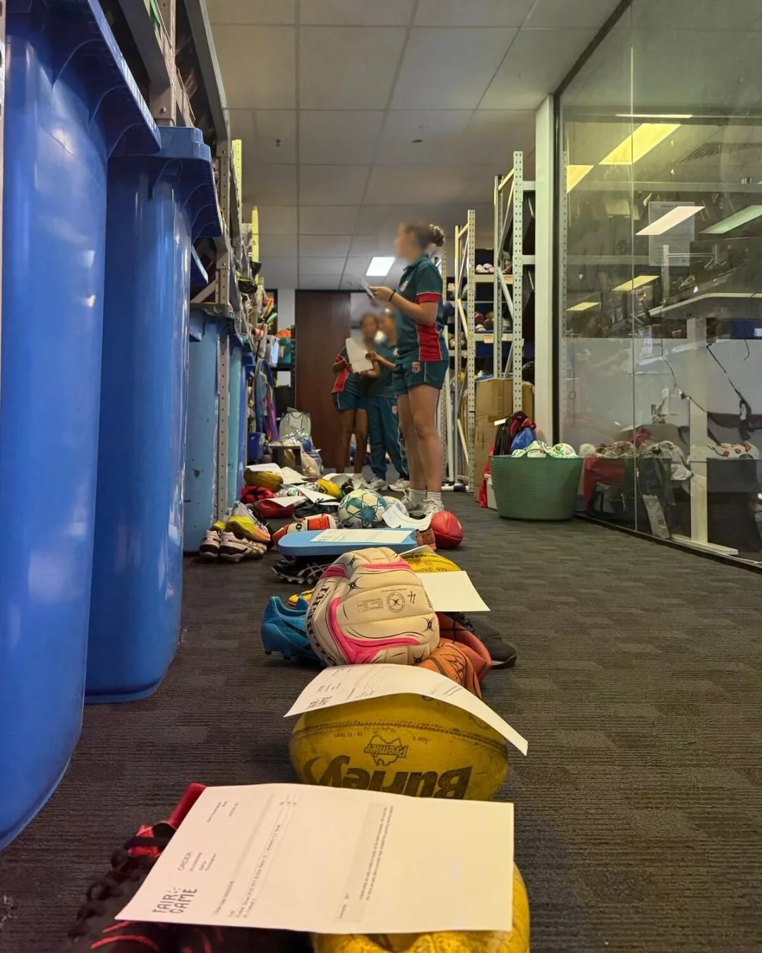 Busy bees at Fair Game HQ 🐝 This week we had the pleasure of hosting some Year 10 students from Chisholm Catholic College &hearts;️ Over two days, seven students filled 175 orders for our winter Equip Me for Sport program as part of their Christian 