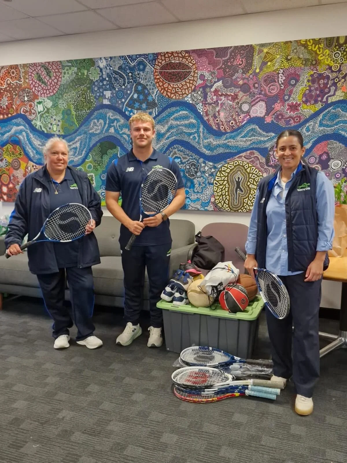 Game, set, match 🎾 Shout out to the legends at @tennis.west for this awesome haul of pre-loved tennis racquets 🤸🏽&zwj;♀️ We&rsquo;re thrilled to be able to take these donations ready for the next generation of tennis stars as part of our Equip for