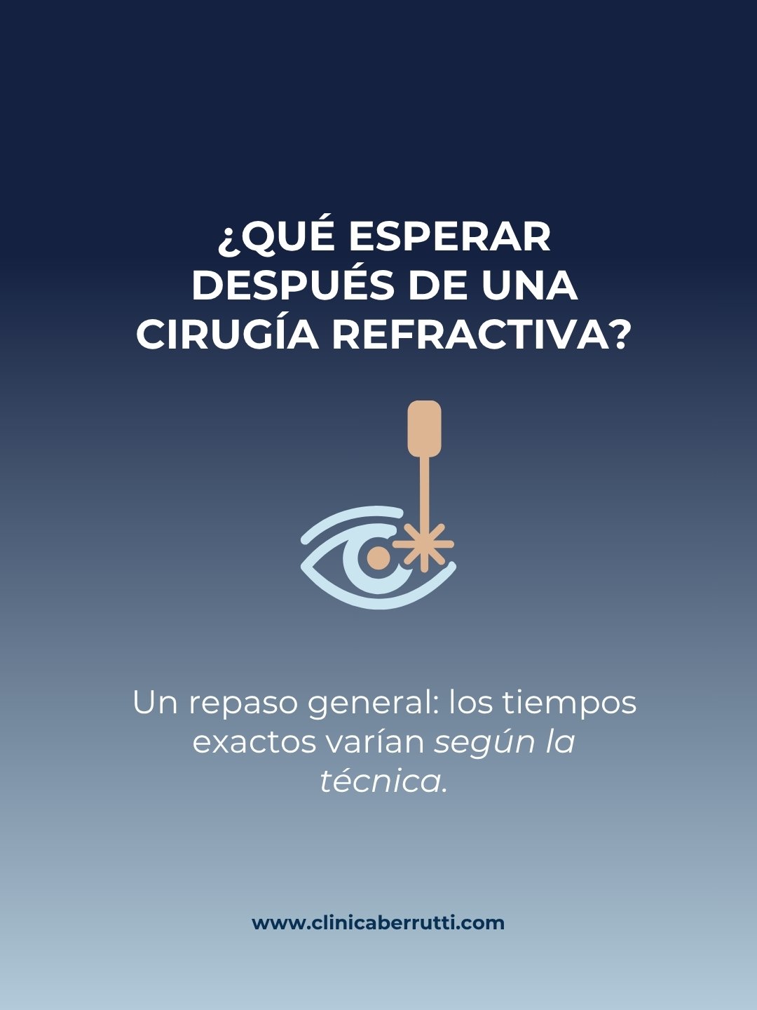 &iquest;Qu&eacute; esperar despu&eacute;s de una cirug&iacute;a refractiva? Depende de la t&eacute;cnica: no es lo mismo una de superficie (PRK, TransPRK, LASEK) que una con corte de femtosegundo, como FemtoLASIK.

Te dejamos un repaso general de las
