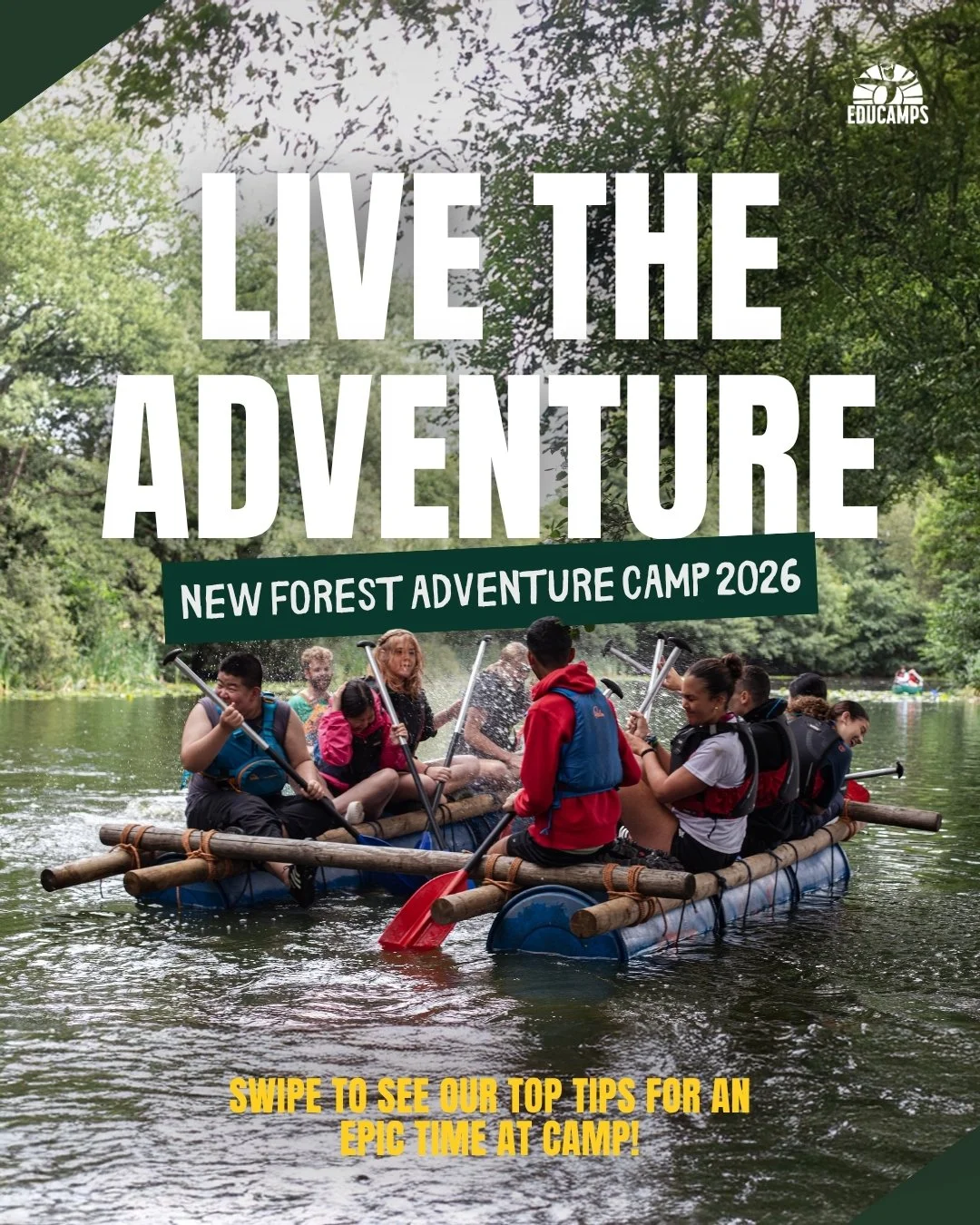 Here&rsquo;s some top tips for our New Forest Adventure Camp! 🌲

Get ready for adventure, new friends, and memories that&rsquo;ll last a lifetime 🙌

Tag a mate you&rsquo;d bring to Summer Camp 2026 👉

www.educampsadventures.co.uk/new-forest-advent