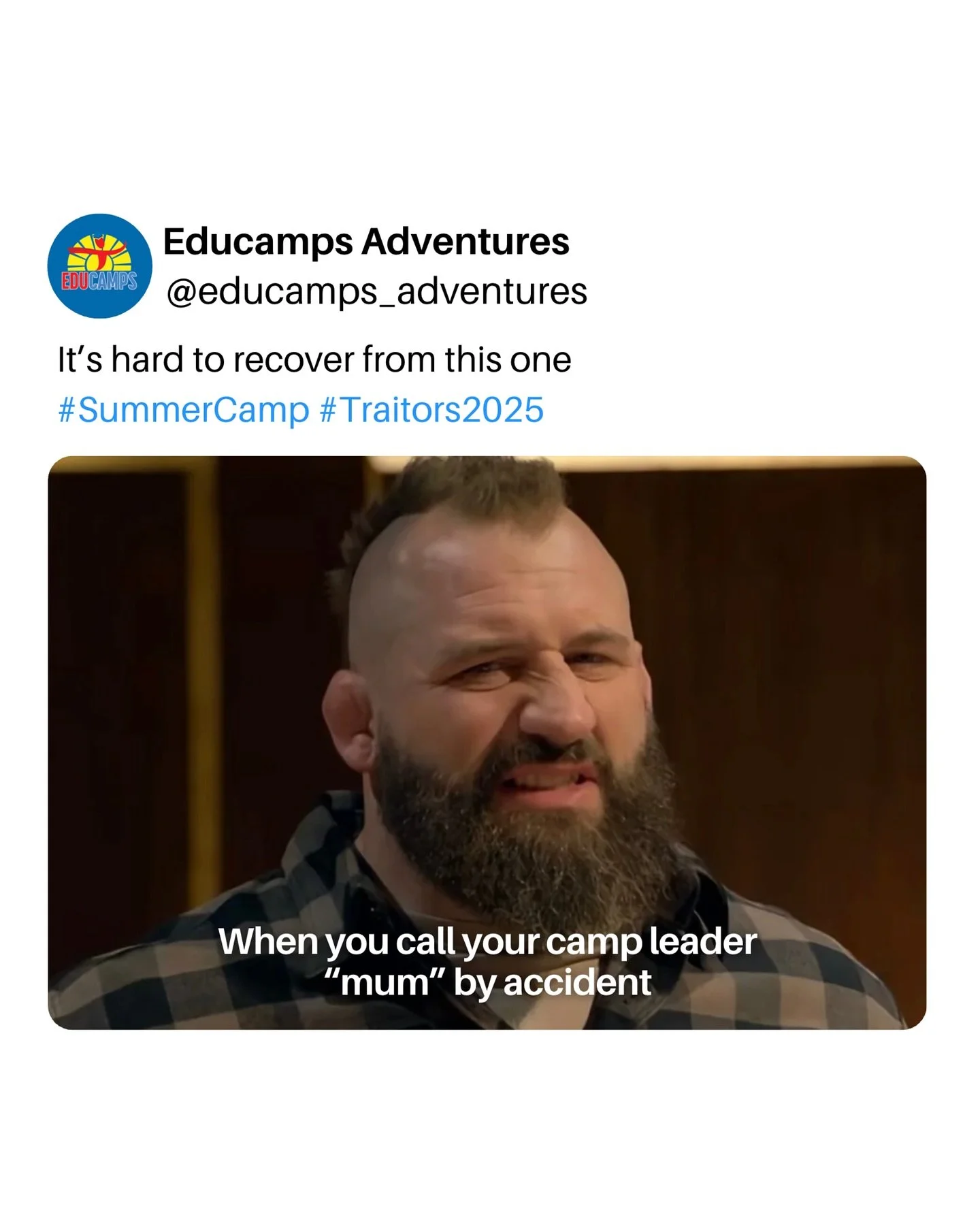 Who else is watching Celebrity Traitors atm? 
#CelebrityTraitors #Traitors #SummerCamp #AdventureCamp #Memes #Traitors2025