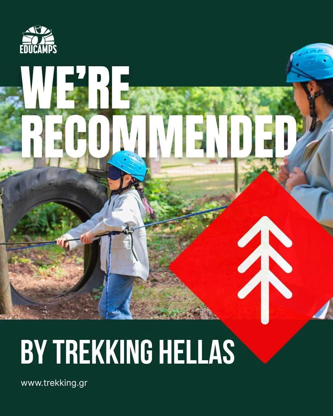 We&rsquo;re proud to be featured on the Trekking Hellas website! 🌍🌲

To be recognised by a leading name in outdoor adventure means so much to our team. At Educamps Adventures, we&rsquo;re passionate about creating safe, exciting and confidence-buil