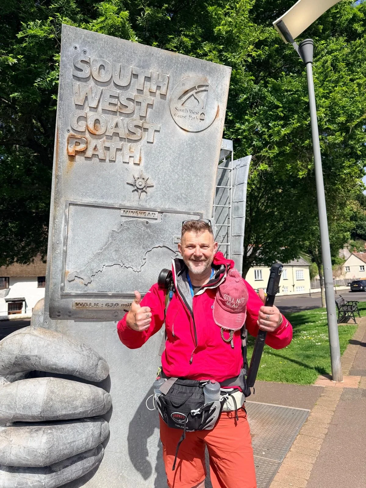 Tony has officially begun his 630-mile South West Coast Path challenge 🥾🌊

An incredible 36 miles completed already, especially in the heat over the bank holiday weekend! ☀️

We are all so proud of him as he takes on this challenge to help raise fu