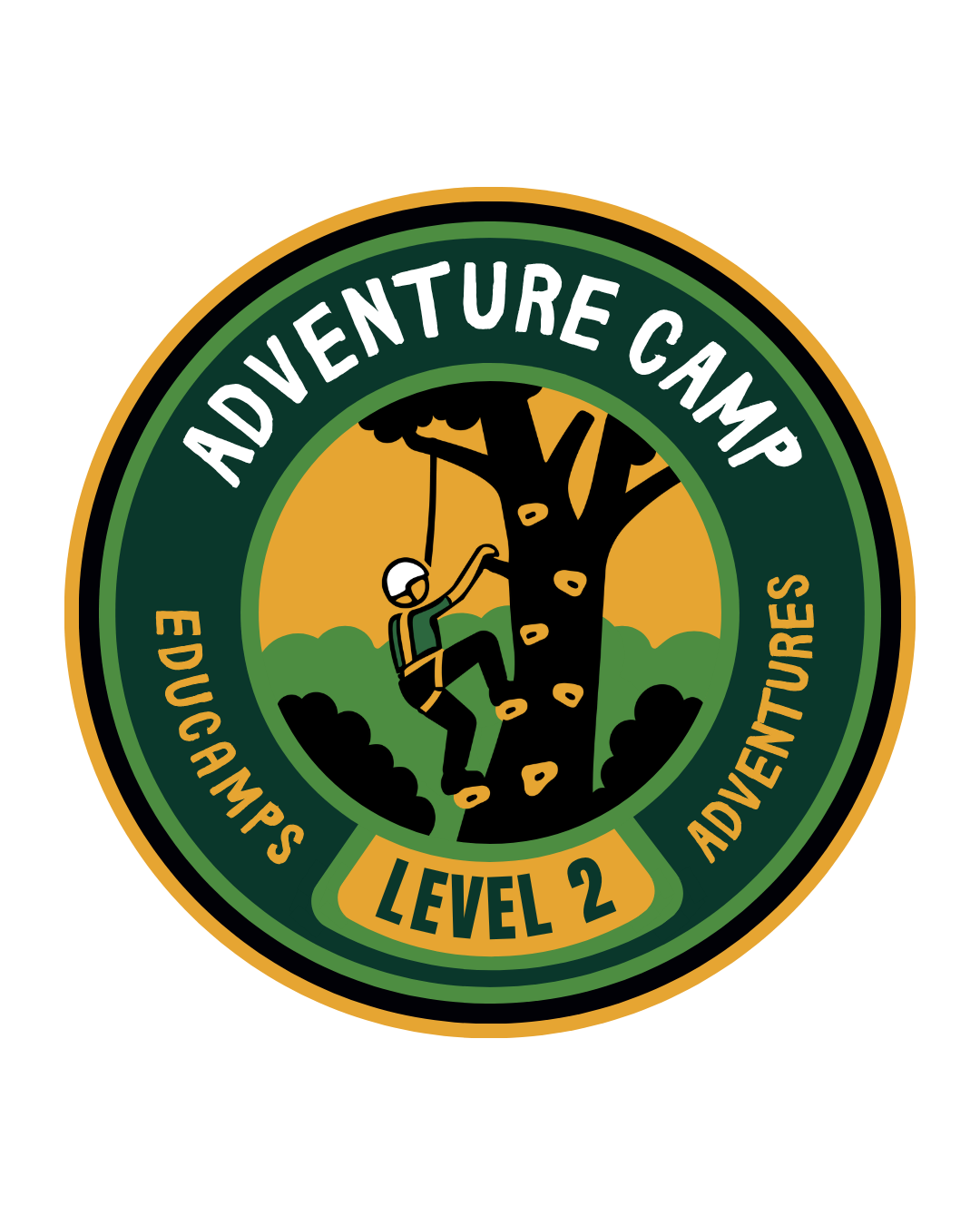 Educamps Level 2 adventure patch beside teens mountain biking in the New Forest