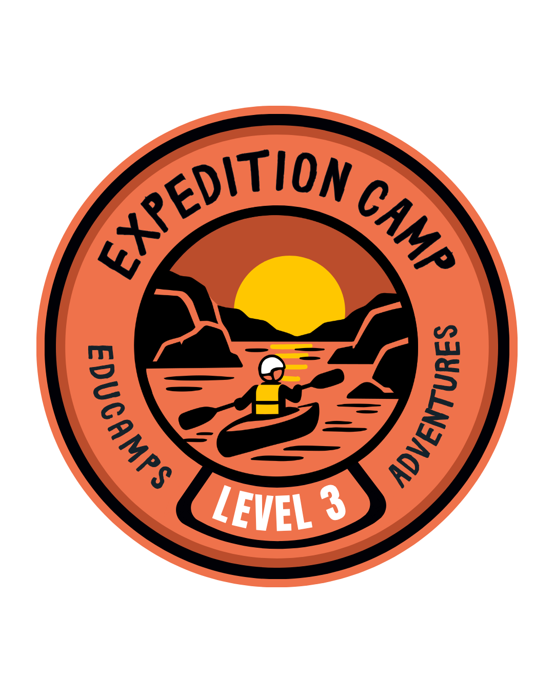 Educamps Level 3 expedition patch with teens coasteering on the UK coast